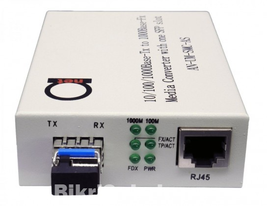 AC-net Single Mode LLF Gigabit Fiber Media Converter